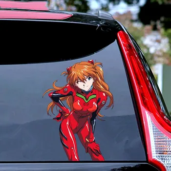 Tri Ratels Asuka Langley Soryu Imgur cartoon 3D Nálepky na auto anime vinyl odtlačkový