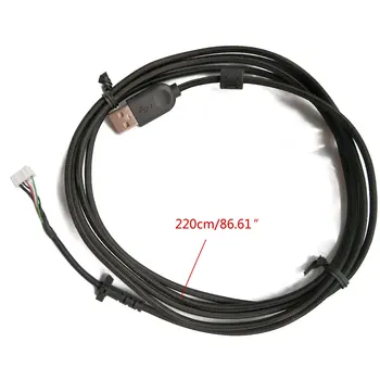 Trvanlivé Nylonu USB Mäkké Kábel Myši Linka Náhradné Drôt pre logitech Myši G403