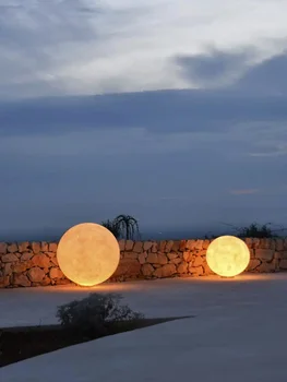 Trávnik Lampy Vonkajšie Nepremokavé Záhrade Vily Nádvorie Mesiac-Svetlo Moderný Minimalistický 2021 Nové Vonkajšie Nabíjateľná Svetle Luny