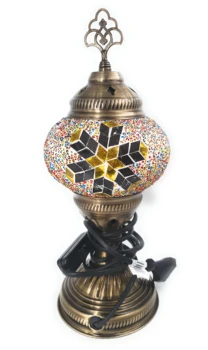 Turecký lampa rovno Tabuľka Tabuľka tabuľka arabčina mozaikové sklo Osmanskej svete Tulipa Farba