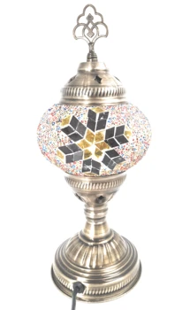 Turecký lampa rovno Tabuľka Tabuľka tabuľka arabčina mozaikové sklo Osmanskej svete Tulipa Farba