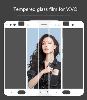 Tvrdené sklo filmu na celej obrazovke hodváb displej poškriabať dôkaz ochrana telefónu film pre VIVO X9s X9sP