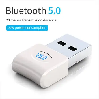 USB Bluetooth Dongle Adaptér V5.0 pre PC Počítač, Notebook, Bezdrôtová Hudba Zvuk reproduktory Slúchadlá Prijímač Vysielač Transmisor
