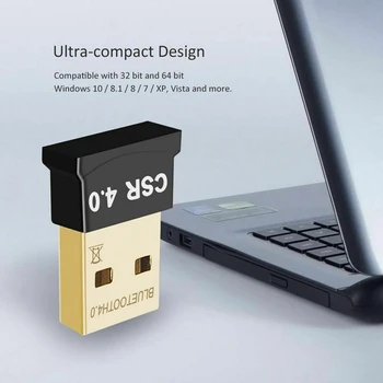 USB Bluetooth Mini Adaptér CSR V 4.0 Dongle Duálny Režim Bezdrôtové pripojenie USB 2.0/3.0 bps pre systém Windows XP, Win 7
