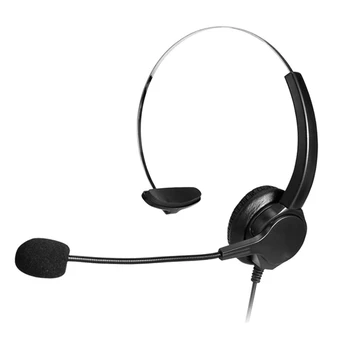 USB Call Centrum Headset s Potlačením Hluku Mikrofón pre Home Office Telefón Zákaznícky Servis