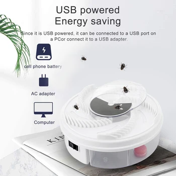 USB Elektrické Fly Trap Anti Lietať Automatické Bělokrkého Hmyzích Škodcov a Vrah Zariadenie Fly Trap Lov
