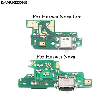 USB Nabíjací Dock konektor typu Jack pre Socket Port Konektor Poplatok Rada Flex Kábel Pre Huawei Nova Lite / P10 Lite