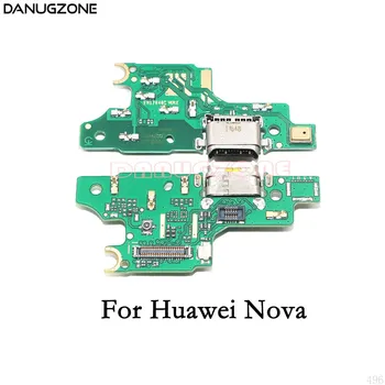 USB Nabíjací Dock konektor typu Jack pre Socket Port Konektor Poplatok Rada Flex Kábel Pre Huawei Nova Lite / P10 Lite