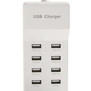 USB Nabíjačku s Rýchle Nabíjanie Automatické Rozpoznanie Technológie Bezpečnosť Zaručená 10-Port Rodiny-Veľké Smart Porty USB,Plug NÁS