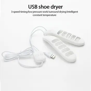 USB Obuvi na Vlasy Prenosné Vykurovacie Koberce Načasovanie Funkcie Nohy Ohrievačov Dezodorant je pripojený priamo na bubon Zariadenie Sušenie Deodorization