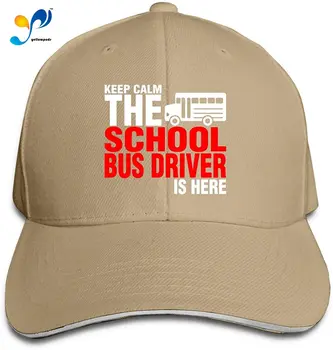 Udržať Pokoj Školy Vodič Autobusu je Tu Nastaviteľné Sandwich Spp šiltovku Casquette Klobúk