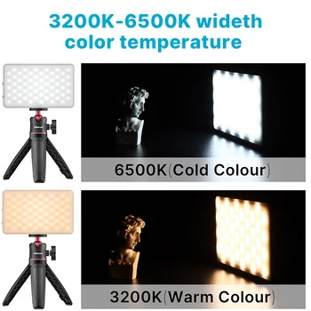 Ulanzi VL120 3200K-6500K LED Video svetlo Softbox RGB Farebné Filtre Konferencie Osvetlenie Auta Rechargable Vyplniť Svetla Sucktion Auta
