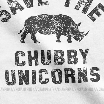 Uložiť Bacuľaté Jednorožce Módne Rhino Lumbálna Geek Vtipné Tričko T Košele Človeka Darček k Narodeninám Oblečenie, Tričká, Bavlna Tee Tričko