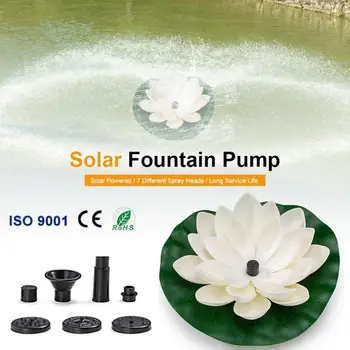 Umelé Plávajúce Lotus Solárny Nočné Svetlo LED úsporná Lotus Lampa Záhrade Bazén Rybník Fontána Dekorácie
