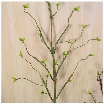 Umelé Pobočiek Rastliny Plastové falošné strom konárika S Simulácia Zelené listy Kvet usporiadanie príslušenstvo Pre Svadobné Domov