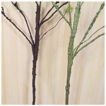 Umelé Pobočiek Rastliny Plastové falošné strom konárika S Simulácia Zelené listy Kvet usporiadanie príslušenstvo Pre Svadobné Domov