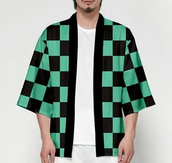 Unisex Démon Vrah Znaky Cosplay Kimono Kabát Tričko Japonský Blúzky