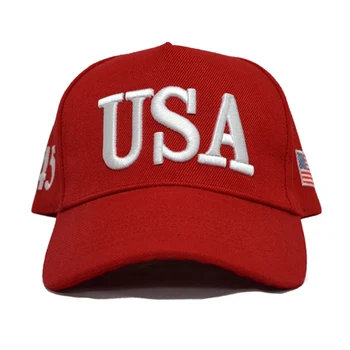 Unisex Vonkajšie Prezident 2020 Kampaň šiltovku USA 45 Americká Vlajka 3D Vyšívané Nastaviteľné Snapback Trucker Klobúk