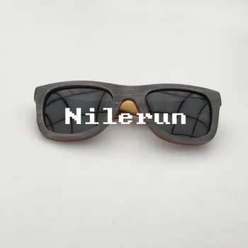 Unisex sivá skateboard dreva slnečné okuliare