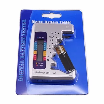 Univerzálna Batéria Analyzer Mini, Multi Tester Checker C / D / N / AA / AAA 9V 1,5 V Batt Digitálny LCD Bar Graph Zobrazenie