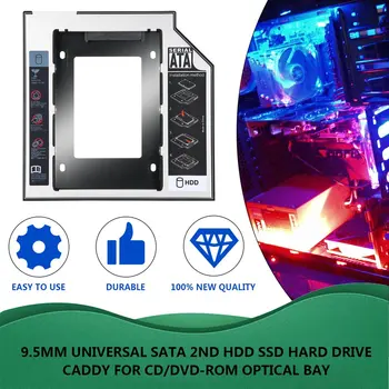 Univerzálny 2.5 2. 9,5 mm Ssd Hd Jednotky Pevného Disku SATA HDD Caddy Adaptér Bay Pre Cd Dvd Rom Optické Bay Horúca novinka