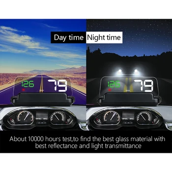 Univerzálny Auto Head Up Displej Hud Rýchlosť Projektor Čelné Sklo Projektor