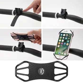 Univerzálny Bicykel Telefón Mount Nastaviteľné Cyklistické Požičovňa Riadidlá Silikónový Držiak na Stojan pre iPhone Samsung Huawei Xiao Smart Pho