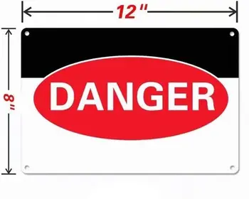 Upozornenie kovové znamenie, Znamenie Nové Hliníkové Kovové Stop nezadávajte Prihlásiť Na Hliník Retro 11.8 x 7.8 Palec