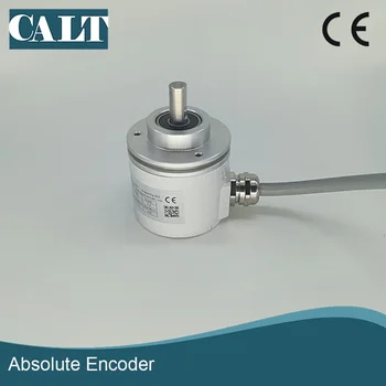 Upínacie príruby jeden prelome 60 mm vonkajšie 12 bit CANOPEN výstup absolútny rotačný encoder CAS60R12E6COB