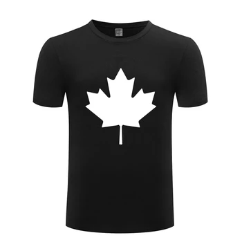 V kanade alebo Toronto Maple Leaf Tvorivé pánske T-Shirt T Shirt Mužov 2018 Nový Krátky Rukáv O Krk Bavlna Ležérny Top Čaj