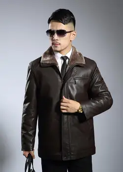 V zime teplé motocykel kožená bunda mužov jaqueta de couro masculino motoqueiro Plus velvet zahusťovanie mens faux kožené kabáty