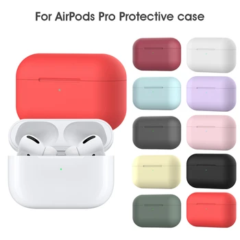 VAORLO Nepremokavé Shockproof Mäkké Silikónové puzdro Pre Apple Airpods Pro puzdro Skin Protector Pre iPhone Airpods 3 Príslušenstvo