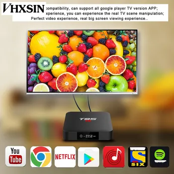 VHXSIN 10 KS/VEĽA T95 s1 Android 7.1 TV BOX, 2GB RAM, 16GB ROM Amlogic S905W Quad Core 2,4 GHz WiFi