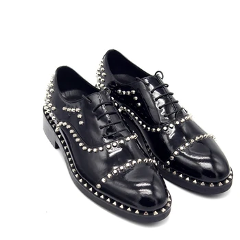 Valcové nechtov olej z čiernej kože džentlmenskej pánske topánky pánske šaty topánky oxford topánky pre mužov