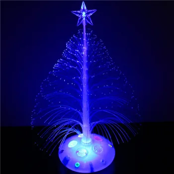 Veselé Vianoce strom Dekorácie Dodávky mini LED svetlá na Vianočný Stromček hračky Pestré farby vlákna dekorácie vlákniny kvety