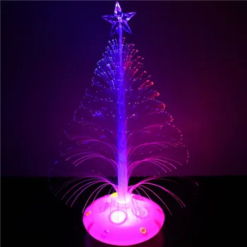 Veselé Vianoce strom Dekorácie Dodávky mini LED svetlá na Vianočný Stromček hračky Pestré farby vlákna dekorácie vlákniny kvety