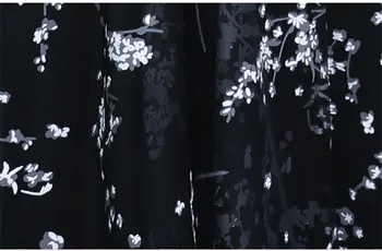 Vestidos Nové Elegantné A-line Eevning Šaty 2019 Čiernej Čipky 3/4 Rukávy Dlhé Formálne Prom Party Šaty Župan De Soiree