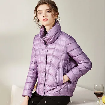 Vetrovka Žien Plus Veľkosť Krátke Dadded Coats 2020 Zimné Bavlna-Čalúnená Oblečenie Frivolná Turtleneck Udržať v Teple Parkas Bundy Žena