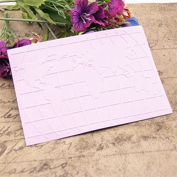 Veľkonočné plastové mape sveta šablóny plavidlá karty výrobu papiera karty album svadobné dekorácie škrabanie Razba priečinky