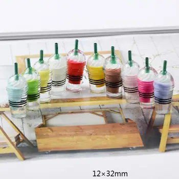 Veľkoobchod 3D Kolo zmrzliny, Kávy Frappuccino pohár Živice Ploché späť Cabochon napodobeniny potravín Umenie Dodanie Dekorácie Kúzlo Plavidlá