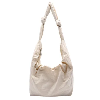 Veľká-kapacita jeden-taška cez rameno malé čerstvé solid-farebné plátno taška ženy Bausen je literárny Oxford handričkou svahovitý taška