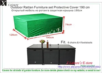 Veľké Zľavy Propagačné Záhradný Nábytok kryt Zelená Farba,nábytok kryt vyrobený na zákazku k dispozícii