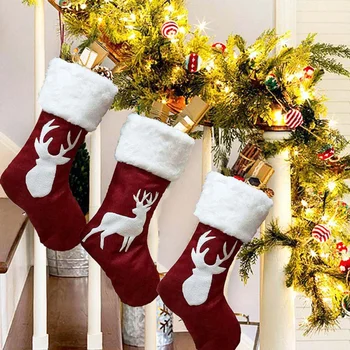 Vianočná Pančucha Darčeky Taška Elk Veselé Darčeky, Vianočné Dekorácie Pre Domov 2021 Navidad Vianočný Strom Decor Vianoce, Nový Rok