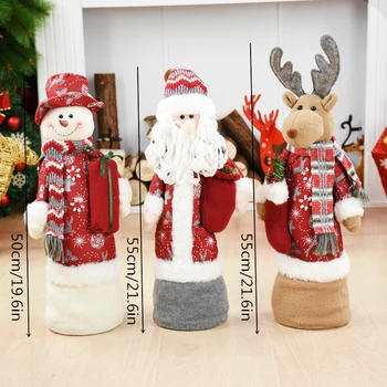 Vianočné Bábika Santa Claus Snehuliak Elk Nový Rok Vianočné Dekorácie Pre Domov Tanec Hračky Veselé Vianoce Figúrka Ornament