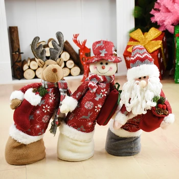 Vianočné Bábika Santa Claus Snehuliak Elk Nový Rok Vianočné Dekorácie Pre Domov Tanec Hračky Veselé Vianoce Figúrka Ornament