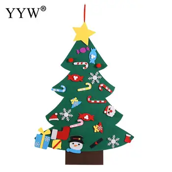 Vianočné Dekorácie Detí Ručné Diy Troch-Dimenzionální Cítil Handričkou Strom Vianočné Tvorivé Krásne Vianoce