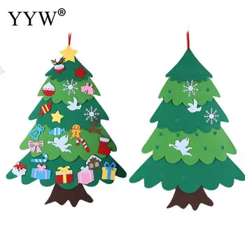 Vianočné Dekorácie Detí Ručné Diy Troch-Dimenzionální Cítil Handričkou Strom Vianočné Tvorivé Krásne Vianoce