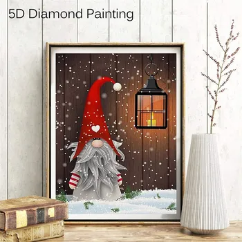 Vianočné Dekorácie Pre Domov Vianoce Santa 5D Výšivky, Obrazy Drahokamu Prilepili DIY Diamond Maľovanie
