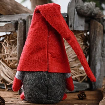 Vianočné Dekorácie netkanej Textílie Gnome Roztomilý Láska Srdce Lesa Starý Muž Stojí Bábika Darček
