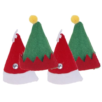 Vianočné Hat Príbory Vrece Cukroví Darčekové Tašky Roztomilý Vrecku Vidlička, Nôž Candy Držiak Na Stôl Večeru Dekoratívne Riad